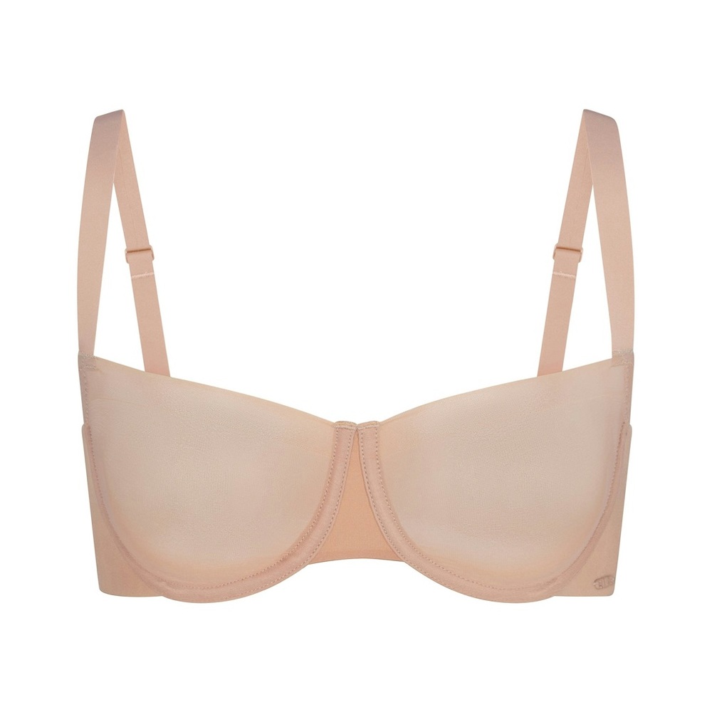 SKIMS No Show Mesh Underwire Unlined Nude Bra